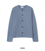 [1+1] Mobis round knit cardigan