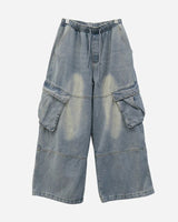Logan Denim Cargo Pants(Light Blue)