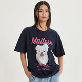 GOOREUM イラストレーションハーフスリーブTシャツ