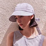 VA Stud Ribbon Bonnet Hat / Gray