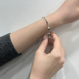 plain black bar bracelet