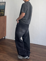 Crop Panel Pigment Half T-Shirt (4color) (No.974)