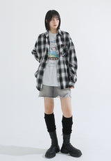 Spray check shirt