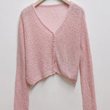 Miel Summer Cropped Cardigan