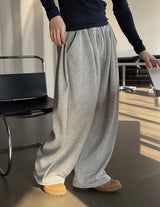 [PROMOTION] フロントツータックワイドスウェットパンツ(5color)