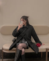 Wool half coat