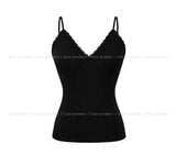 Roen Ribbed Lace With Cup Sleeveless