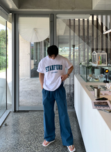 マーレットアイスリネンカーゴバンディングワイドパンツ