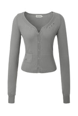 May eyelet cardigan