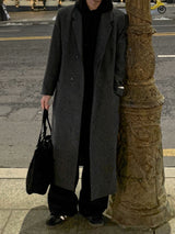  [Premium] Metin Hidden Maxi Wool Coat