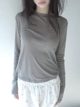 バラ長袖Tシャツ