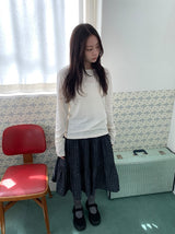 26SS★ [BAONHAUS] セーデンモダルレイヤードラウンドTシャツ