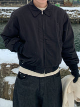 Yuki two-way quilted cotton collar jacket
