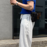 LMN beaker Cable Button Collar Short Sleeve Knitwear (11 colors)