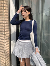チェックバルーンスカート (2C)