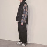 strap elastic pants_black
