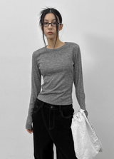 [MADE] Ronaj Knitlike Round Long Sleeve T-shirt