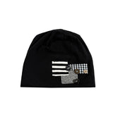 Mix Patch Button Beanie