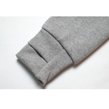 SHINE FUR-HOODIED 2WAY ZIP UP HOODIE GRAY