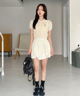 SLAB COLLAR KNIT CARDIGAN [3color]