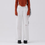 ワイドデニムパンツ White