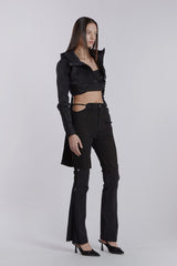 LAYERED KNOT TOP(BLACK)