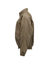 STUDDED SUEDE JACKET BROWN