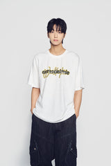 24FW レイヤーワールドツアーロゴショートスリーブTシャツクリーム