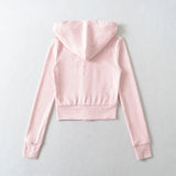Sophie Slim Rib Hoodie Zip-up