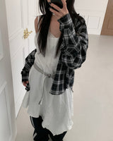 オンブレシャツ