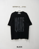 ヘイトプリント半袖Tシャツ