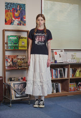ラッキーデイクロップリンガーTシャツ