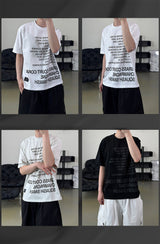 Coral Lettering Short Sleeve T-Shirt