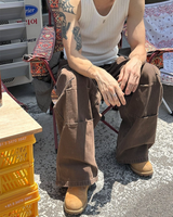 [Unisex] Dyeing tuck cargo pants(3color)
