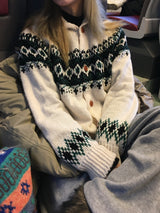 Santa Nordic Knit Hoodie (4c)