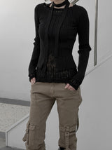 Seron Muffler Knit T-shirt