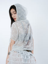 LACE HOODIE DRESS