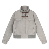 [For Spring] Sage Belted Suede Jacket