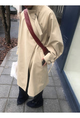 high-end wide long trench coat