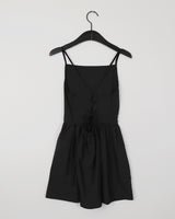 Ritoon Back Slit Strap Layered Vacation Look Mini Dress