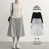 ベーシックバミューダスウェットパンツ (3 colors)