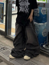 panel denim carpenter pants