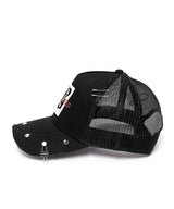 BBD グラフィック B ロゴスタッドトラッカーメッシュキャップ (Black)