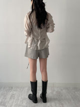 [Bustier SET] Artique Tencel Seethrough Blouse