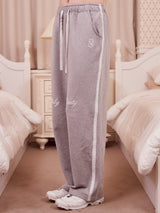 Lacy Sweat Pants_GRAY/WHITE