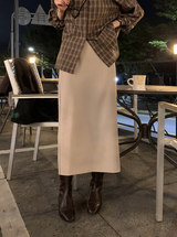 Mer Stretchy H-Line Long Skirt / 2 colors