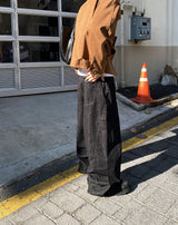 No.1106 curved P wide denim PT