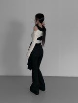 solitude striped bootcut