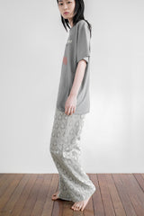 Candle light jacquard pants, Mint