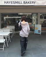 オーバーチェックシャツ